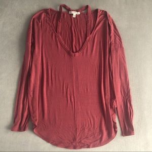 Cut out long sleeve top